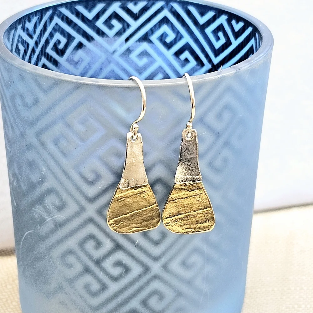 Silpada 925 and Brass Two-Tone Earrings BNWOT (Brand New Without Tags) - Picture 2 of 13